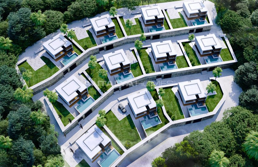 Brand New Villas in a High-quality Complex in Alanya Bektas 13