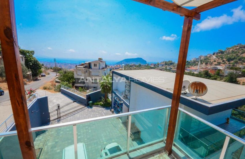 Zentrale Luxus Villen Mit Meer Und Schlossblick In Alanya 3