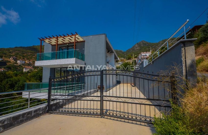 Zentrale Luxus Villen Mit Meer Und Schlossblick In Alanya 5