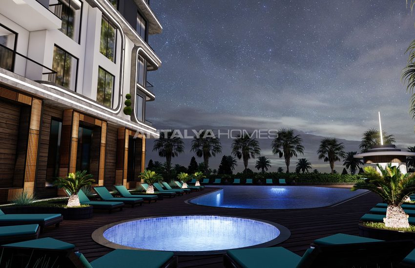 Tosmur'da Otel İmkanlarına Sahip Deniz Manzaralı Rezidanslar 19