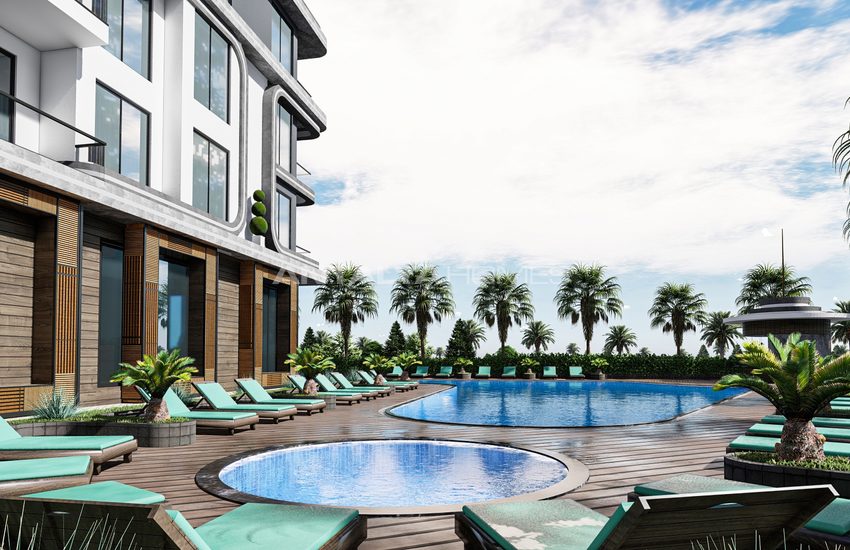 Tosmur'da Otel İmkanlarına Sahip Deniz Manzaralı Rezidanslar 9