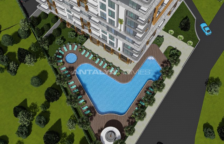 Tosmur'da Otel İmkanlarına Sahip Deniz Manzaralı Rezidanslar 10