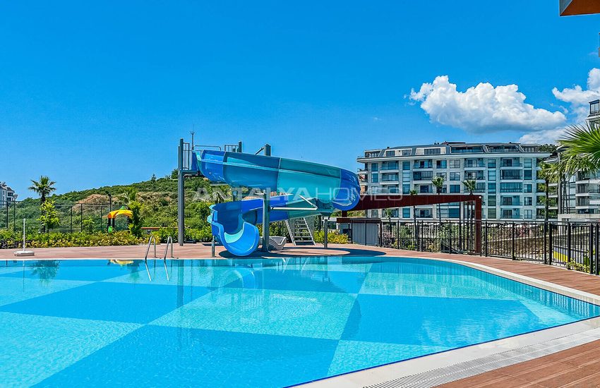 Appartementen In Een Beveiligd Complex Met Zwembaden In Kestel Alanya 7