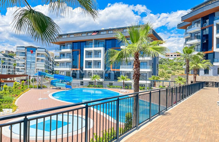 Appartementen In Een Beveiligd Complex Met Zwembaden In Kestel Alanya 11