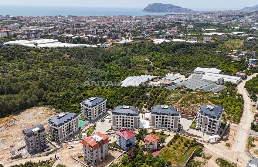 Alanya Oba'da Yüksek Konumlu Site İçinde Yatırımlık Daireler 19