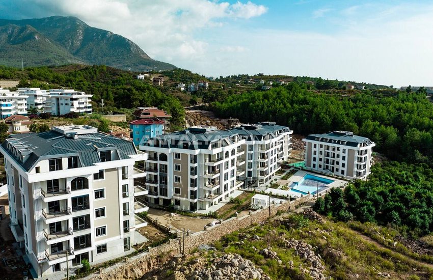 Alanya Oba'da Yüksek Konumlu Site İçinde Yatırımlık Daireler 18