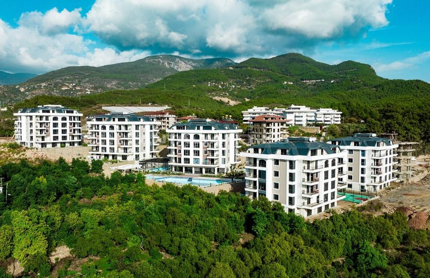 Alanya Oba'da Yüksek Konumlu Site İçinde Yatırımlık Daireler 4