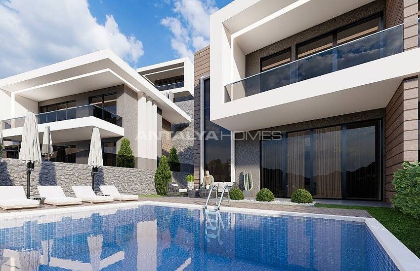 Alanya Merkezde Harika Deniz Manzaralı Villalar 2