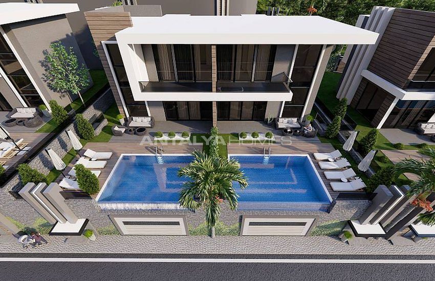 Alanya Merkezde Harika Deniz Manzaralı Villalar 3