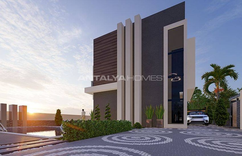Alanya Merkezde Harika Deniz Manzaralı Villalar 9