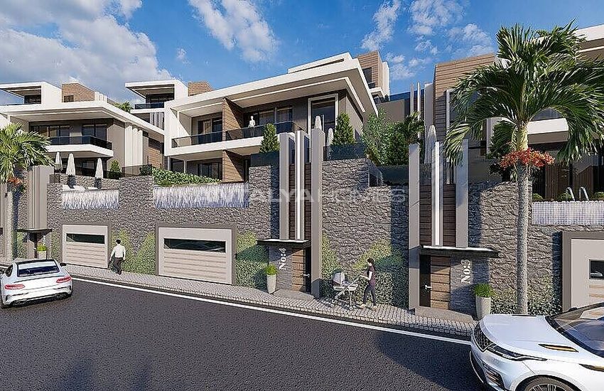 Alanya Merkezde Harika Deniz Manzaralı Villalar 15