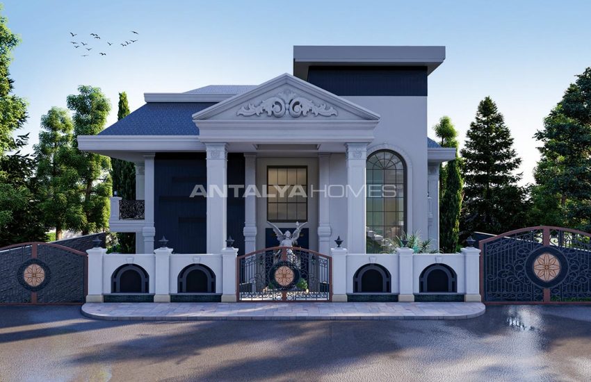 Alanya’da Deniz ve Kale Manzaralı Neoklasik Villa 5