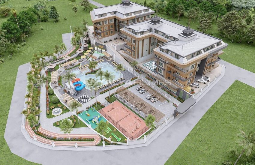 Alanya Oba'da Deniz Manzaralı Uygun Fiyatlı Mülkler 2