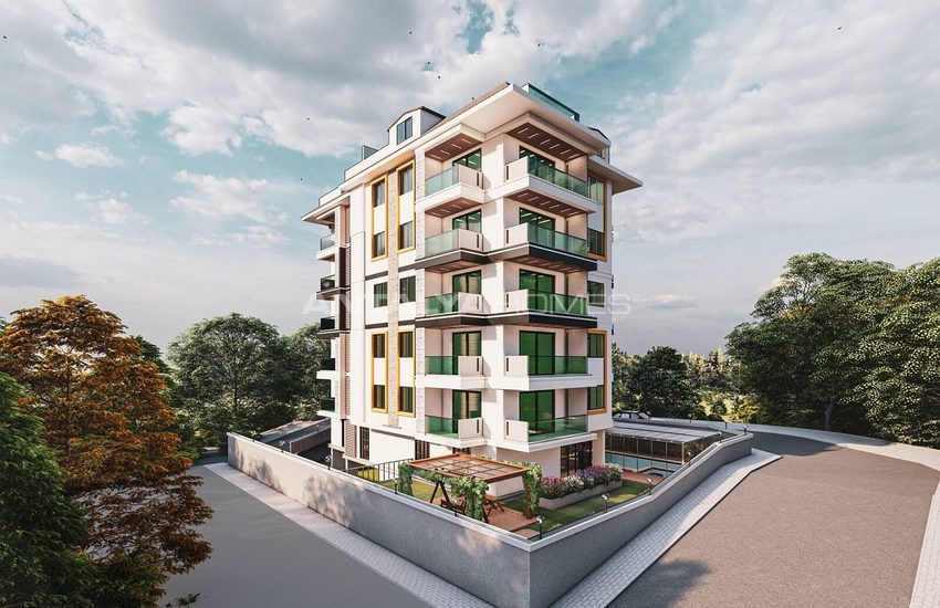 Practical Real Estate Close to Beach in Tosmur, Alanya