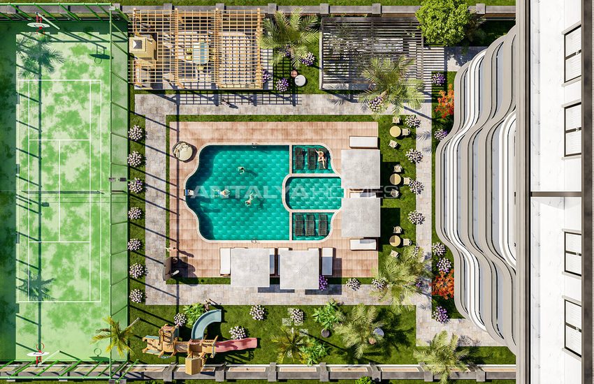 Apartments in a Residential Complex with Rich Facilities in Alanya 8