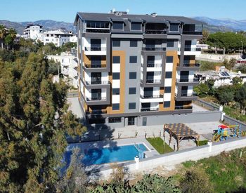 Nybyggda Lägenheter I Ett Säkert Komplex I Gazipasa Antalya 1