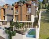 Detached Houses with Sea Views and Pools in Alanya Tepe 8