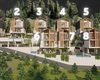 Detached Houses with Sea Views and Pools in Alanya Tepe 2