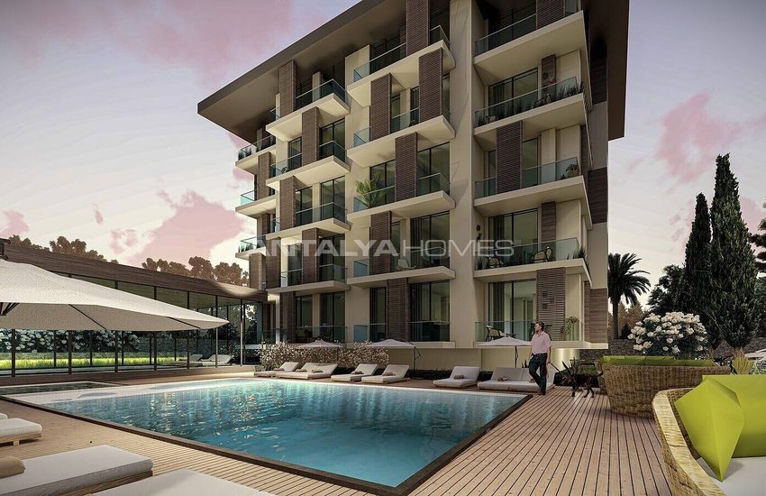 Immobiliers Dans Résidence Près De La Plage À Alanya Kargicak 12