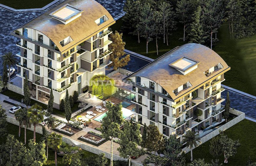 Immobiliers Dans Résidence Près De La Plage À Alanya Kargicak 1