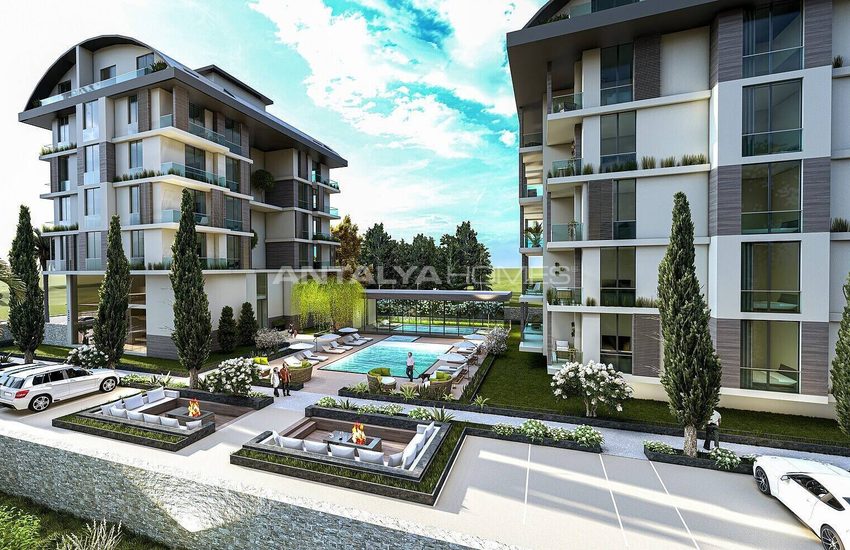 Immobiliers Dans Résidence Près De La Plage À Alanya Kargicak