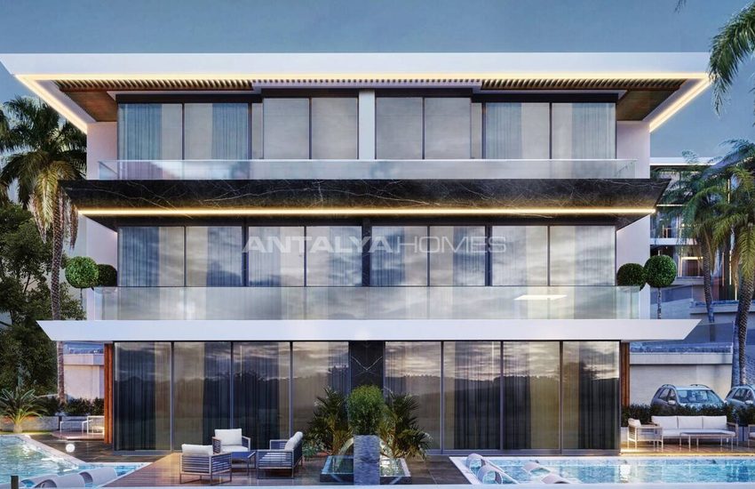 New Triplex Houses with Private Pool in Alanya 2