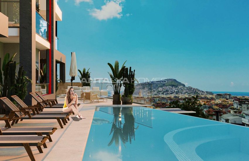 Alanya'da Deniz Manzaralı Akıllı Ev Sistemli Lüks Daireler