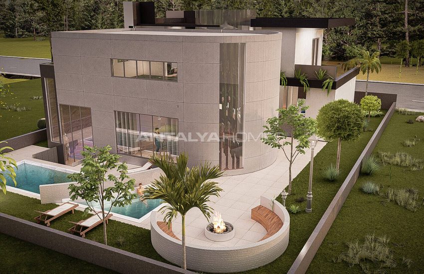 4+1 Villa with Pool and Parking Lot in Antalya Dosemealti 1
