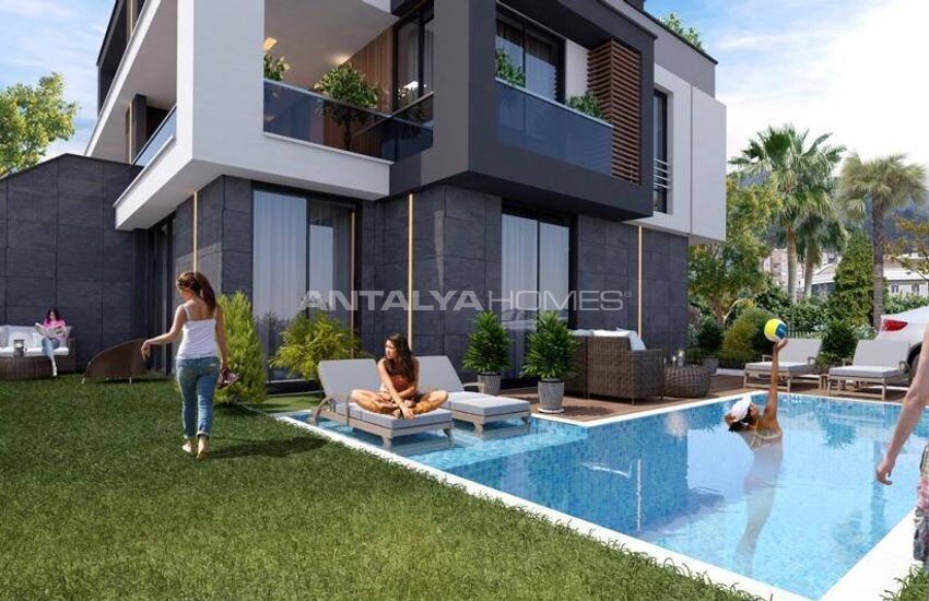 Villas Mitoyennes Avec Piscine Privée À Antalya Dosemealti