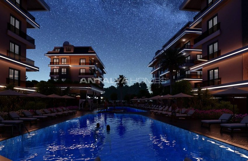 Schicke Wohnungen Verflochten In Der Natur In Alanya Oba 5