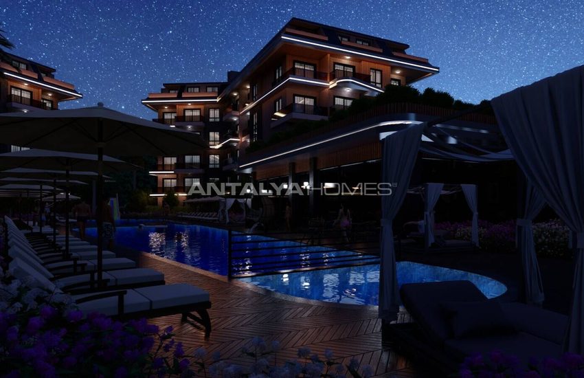 Schicke Wohnungen Verflochten In Der Natur In Alanya Oba 8