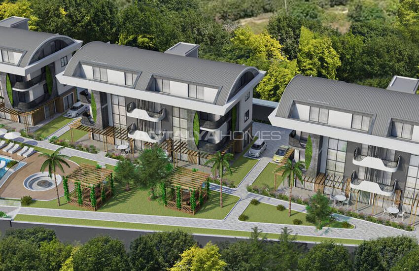 Appartementen In Een Complex Met Overloopzwembad In Alanya 1