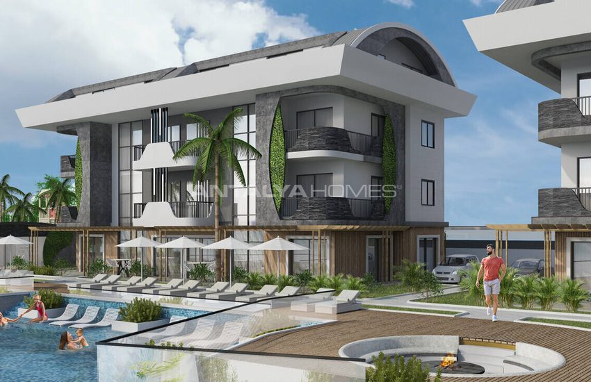 Appartementen In Een Complex Met Overloopzwembad In Alanya 3