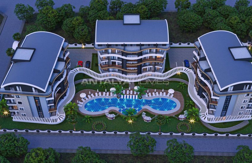 Alanya'da Sosyal Aktiviteli Havuzlu Sitede Satılık Daireler 1