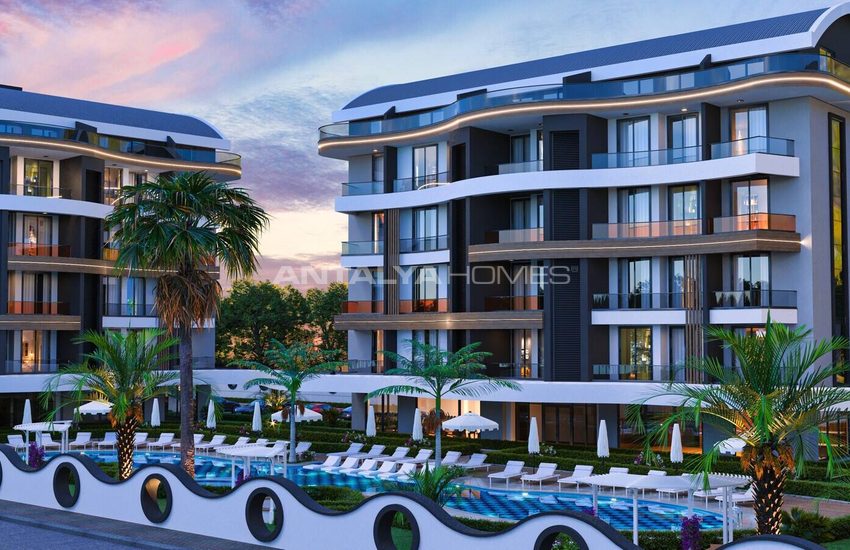Alanya'da Sosyal Aktiviteli Havuzlu Sitede Satılık Daireler 5