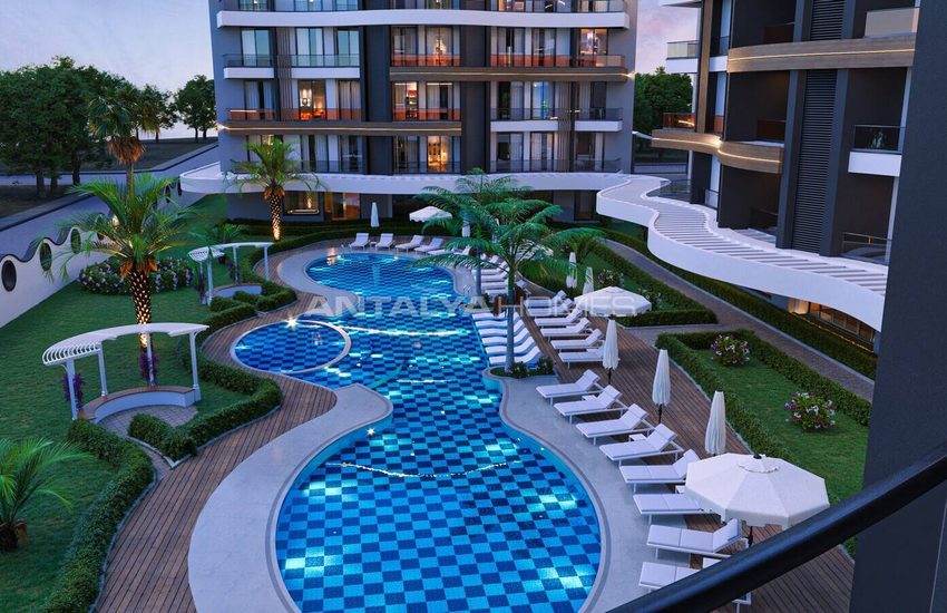 Alanya'da Sosyal Aktiviteli Havuzlu Sitede Satılık Daireler 7