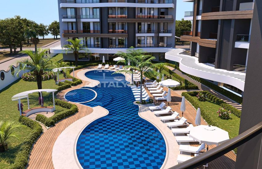 Alanya'da Sosyal Aktiviteli Havuzlu Sitede Satılık Daireler 6