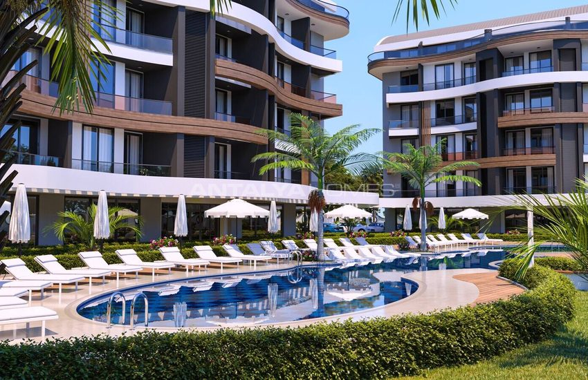 Alanya'da Sosyal Aktiviteli Havuzlu Sitede Satılık Daireler 8