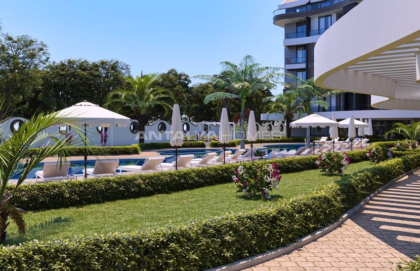 Alanya'da Sosyal Aktiviteli Havuzlu Sitede Satılık Daireler 10