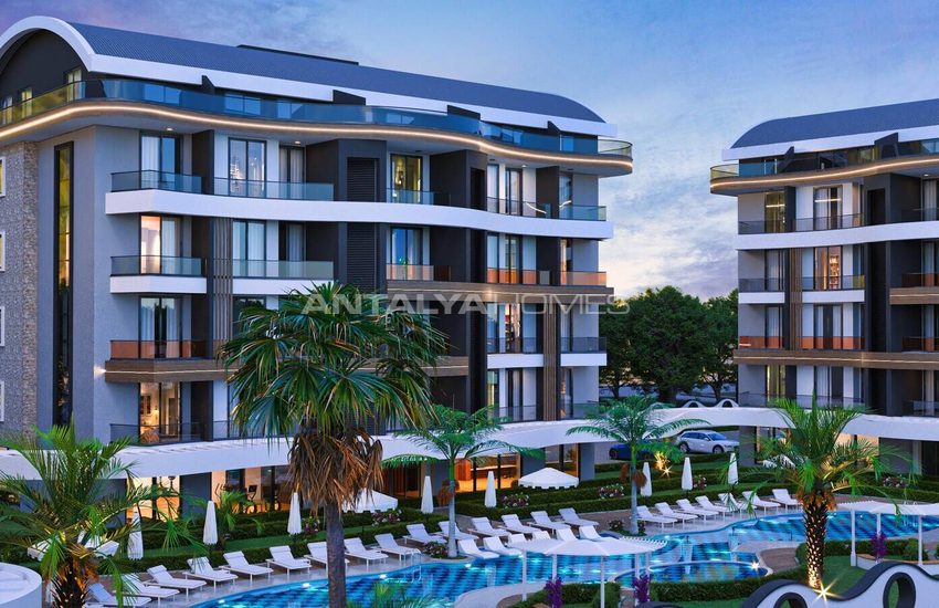 Alanya'da Sosyal Aktiviteli Havuzlu Sitede Satılık Daireler 15