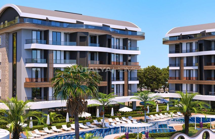 Alanya'da Sosyal Aktiviteli Havuzlu Sitede Satılık Daireler 14