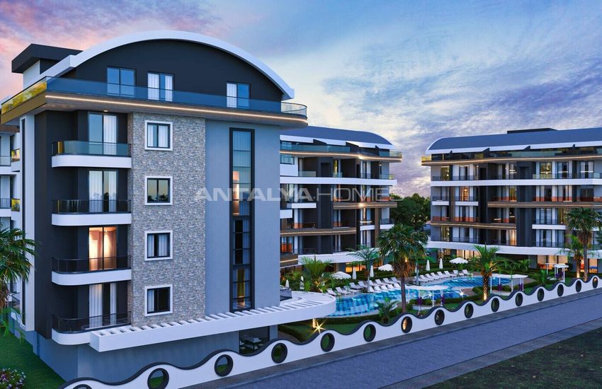Alanya'da Sosyal Aktiviteli Havuzlu Sitede Satılık Daireler 19