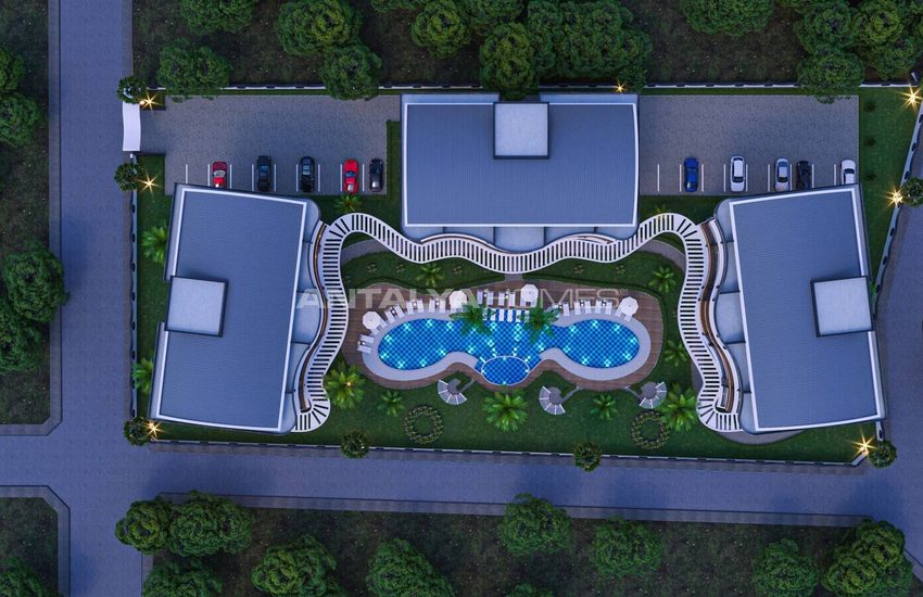Alanya'da Sosyal Aktiviteli Havuzlu Sitede Satılık Daireler 3