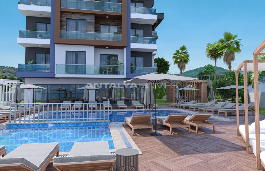 Wohnungen In Einem Komplex In Alanya Mit Reichen Annehmlichkeiten