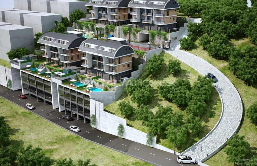 Ground Floor and Duplex Penthouse Apartments in Alanya Bektas 1