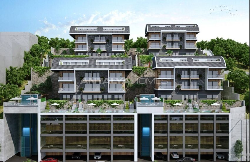 Ground Floor and Duplex Penthouse Apartments in Alanya Bektas 4