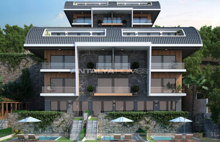 Ground Floor and Duplex Penthouse Apartments in Alanya Bektas 5