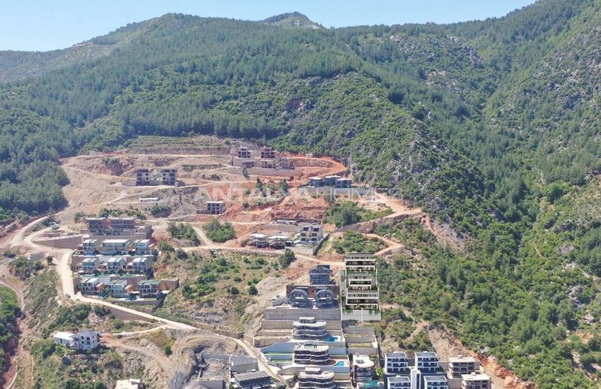 Villas Vue Mer À Vendre Avec Piscine Privée À Alanya Tepe 6