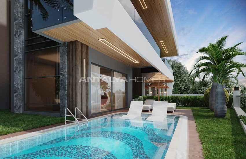 Villas Vue Mer À Vendre Avec Piscine Privée À Alanya Tepe 9