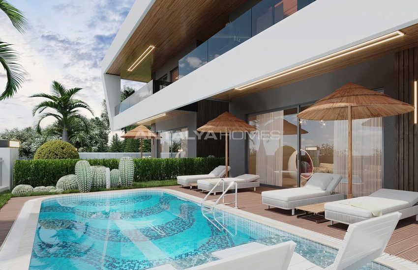 Villas Vue Mer À Vendre Avec Piscine Privée À Alanya Tepe 10